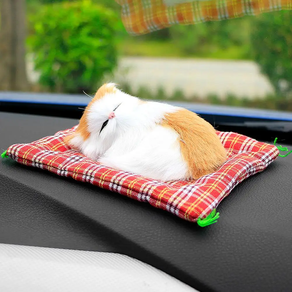 Автомобильные украшения милый симулятор спящего кота украшение автомобили