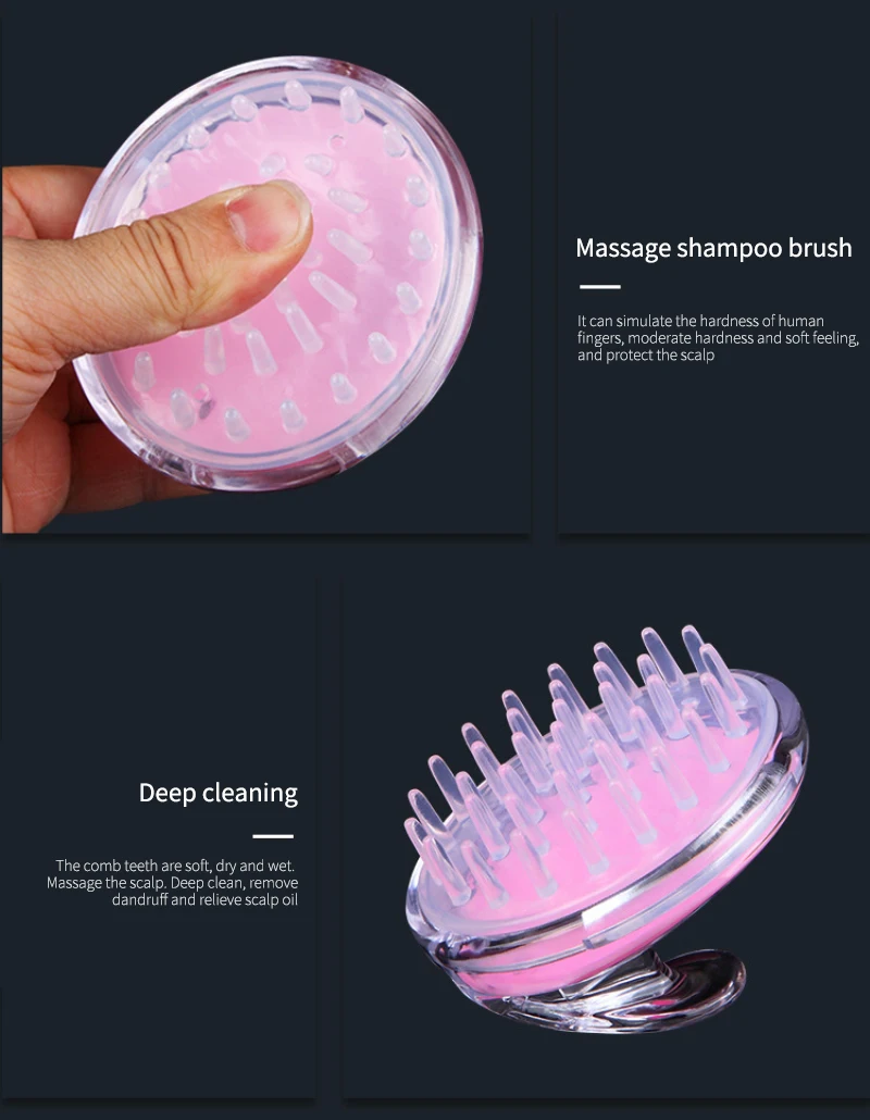 

Прозрачная щетка для шампуня, массажная расческа, силиконовая щетка для чистки, парикмахерские инструменты, инструменты для укладки, уход з...