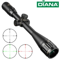 diana 6 24x44 tactical optic cross sight green red illuminated riflescope hunting rifle scope sniper airsoft air guns