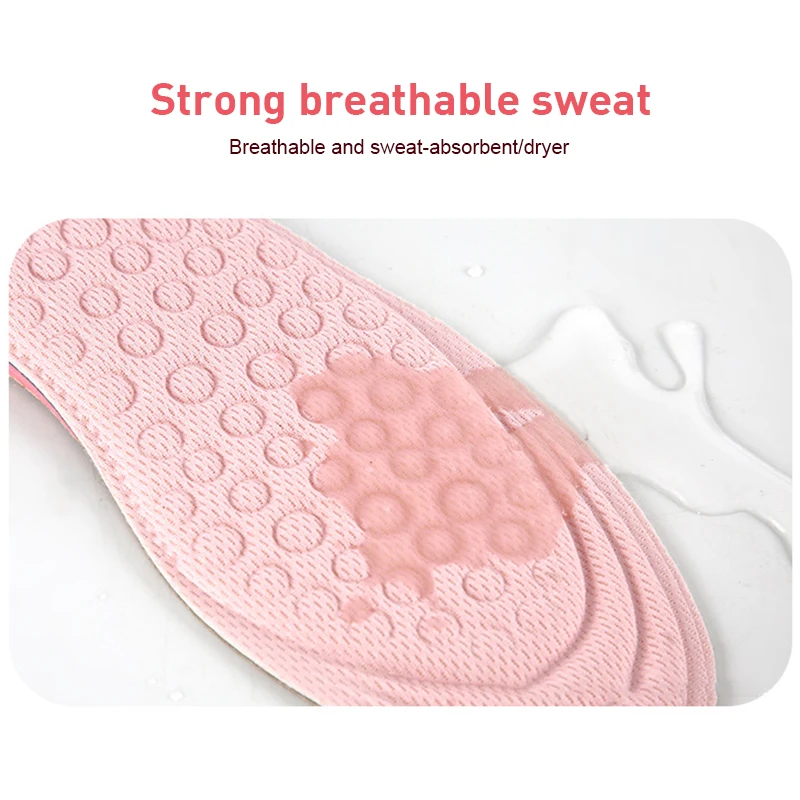 

New Sports shoes pad warm Sneaker pad 4D Massage insole Concealed Footbed Invisible Height Increase Insoles Pads Soft foot pad