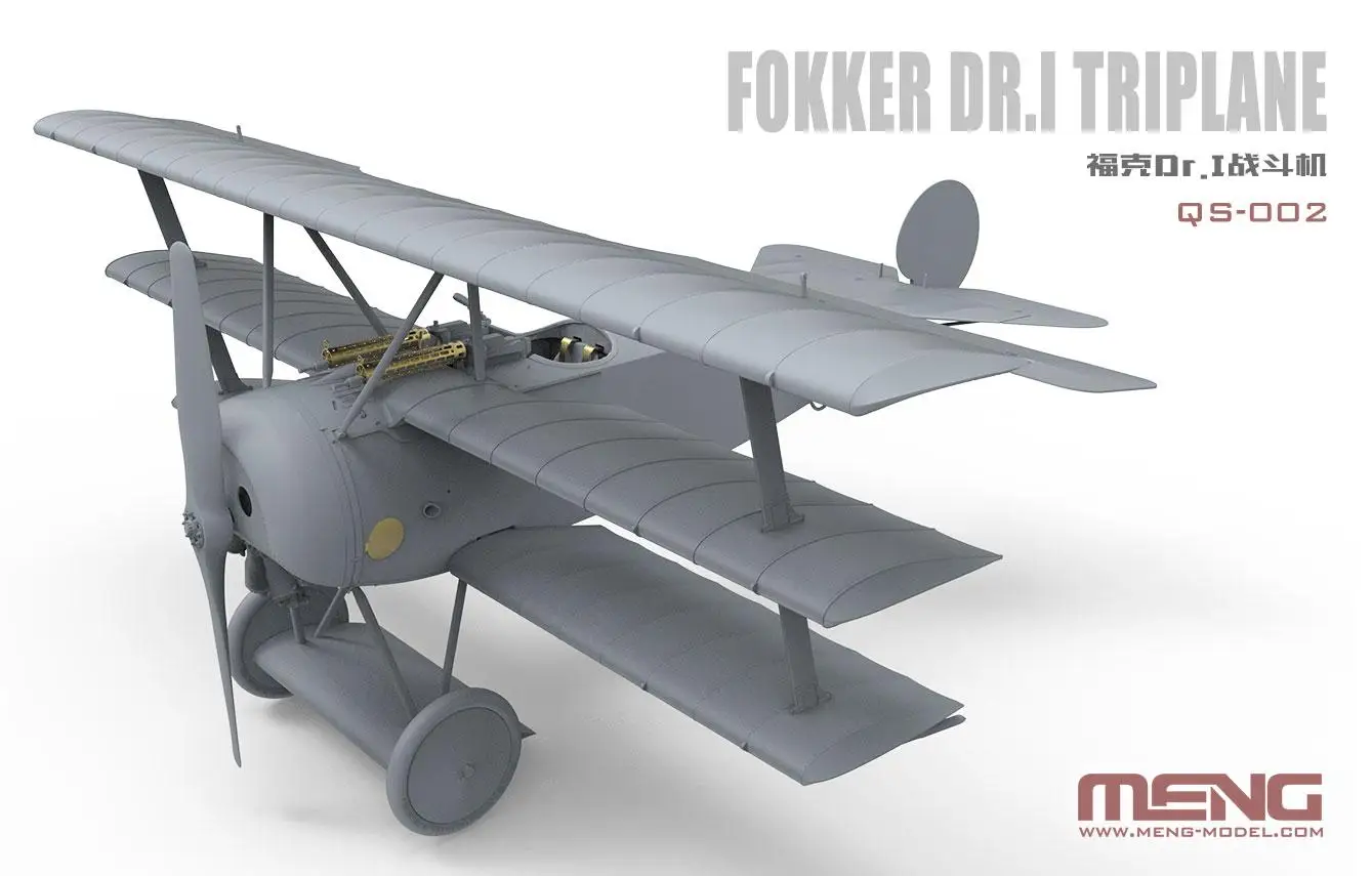 MENG МОДЕЛЬ QS 002s 1/32 FOKKER D R.I TRIPLANE с комплектом моделей RED BARON SPECIAL EDITION|Наборы для