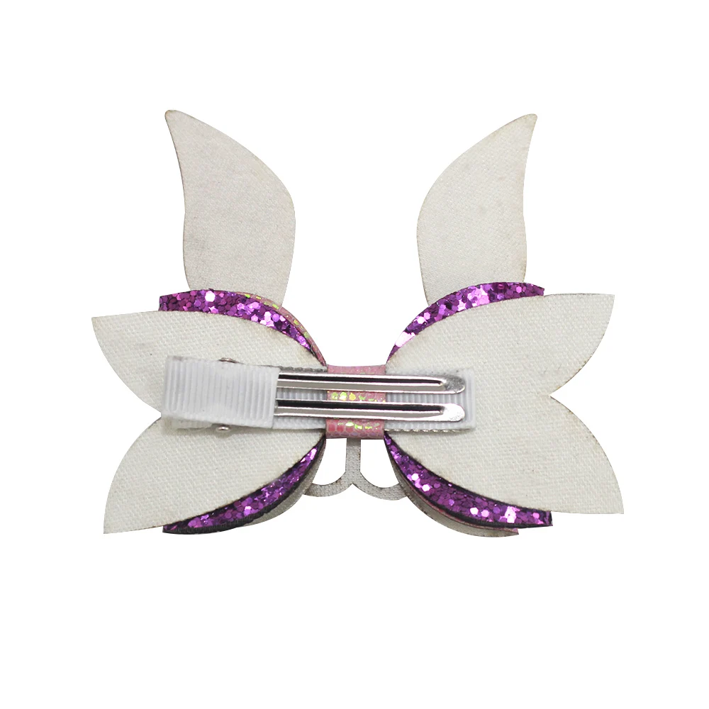 4 дюйма мультфильм кролик девушки с цветами волосы банты заколками бутик шпильки