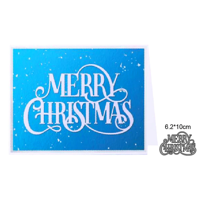 

2021 Cutting dies Merry Christmas metal cutting dies cut die mold Scrapbooking paper craft knife mould blade punch stencils dies