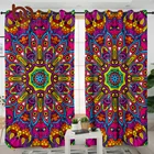Штора для белья, штора в виде хиппи для гостиной, Роскошная штора в виде мандалы, психоделическая занавеска для кухни, Цветные Цветочные занавески