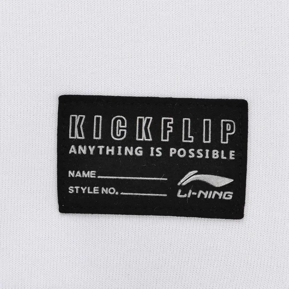 Li-Ning мужской трендовый спортивный свитер свободный крой удобная толстовка с