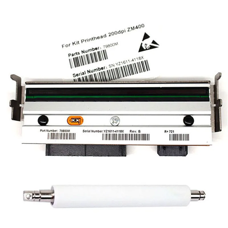 Новая печатающая головка 79800M + резиновый валик 79815M для термопринтера штрих-кодов