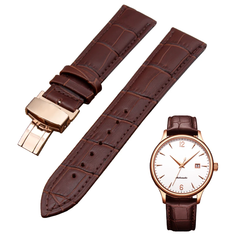Ремешок из натуральной кожи для часов Tissot Longines Mido Гамильтон браслет со стальной