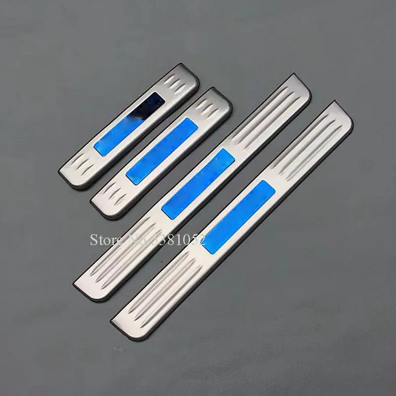 Автомобильный Стайлинг из нержавеющей стали протектор порога Накладка наклейка