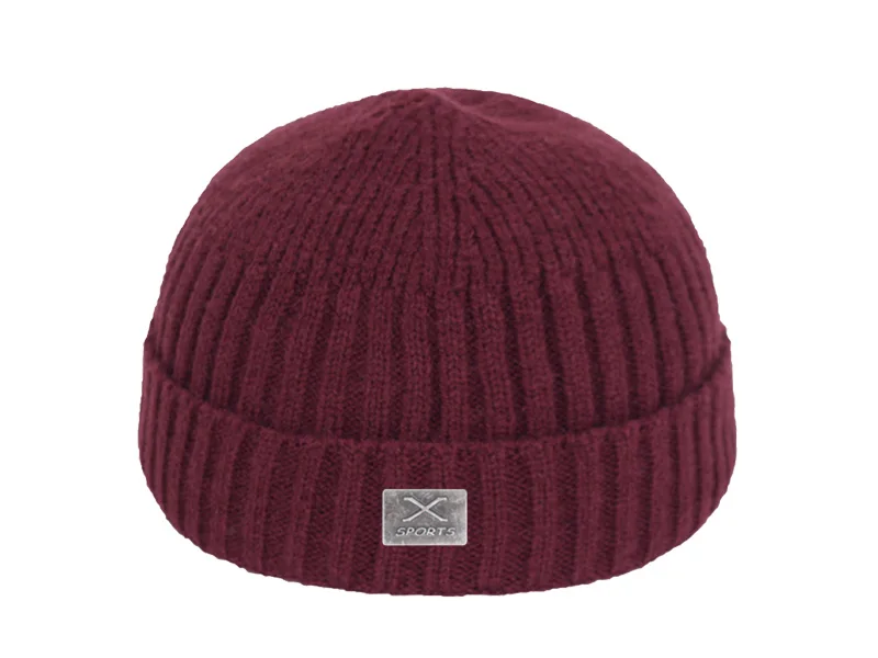 Короткая шапка Skullies Beanies, Мужская зимняя шапка, женские зимние шапки для мужчин, шапка s Miki Bonnet X Skull, женская вязаная шапка