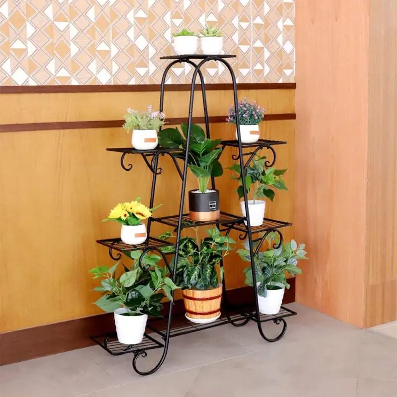 5/7 ярусов полки для растений стеллаж цветов стойка многоярусная подставка бонсая