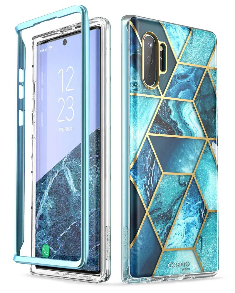 Ocean Чехол для samsung Galaxy Note 10 Plus() i-Blason Cosmo Full-блеск для тела Чехол под мрамор чехол без встроенной защитной пленки для экрана - Цвет: Ocean