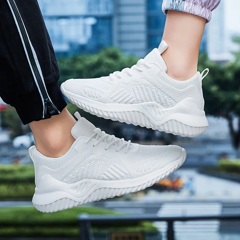 SALUDAS Men Sneakers Shoes Trainers Zapatillas Hombre Breathable Lightweight Sports Shoes Sneakers Lace-Up Couples Footwear