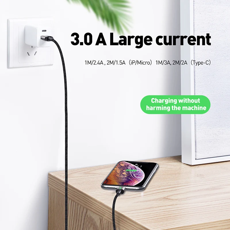 Магнитный micro usb кабель 1 м 2 м быстрое зарядное устройство для зарядки данных для samsung s7 s6 s5 sony xiaomi redmi note 5 6 usb-кабель светодиодный Android
