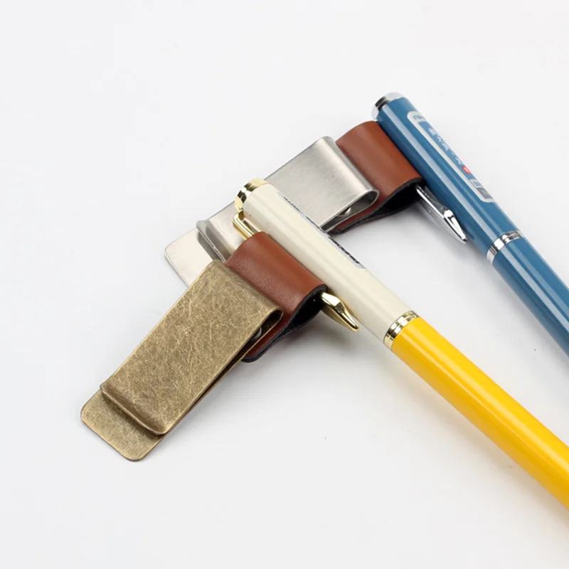 1 шт. кожаный держатель для ручек из нержавеющей стали|Скребки| |