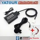 Автомобильный аудиокомплект Bluetooth Yatour для Toyota Lexus Scion 2003-2013, 6 + 6 контактов, радиоприемник с навигационной системой, mp3-плеер, Avensis Corolla