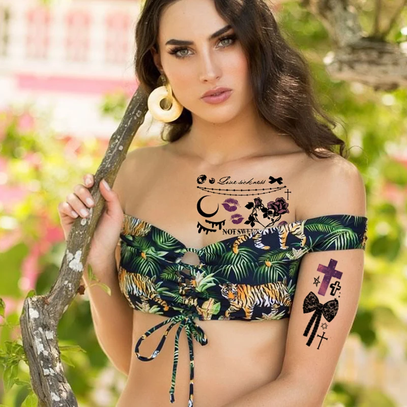 1 лист новинка 2019 татуировка на Хэллоуин ночник летучая мышь вампира Черный кот