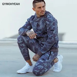 Мужской спортивный костюм с толстовкой и брюками, комплект из свитшота и брюк с множеством карманов, осень 2019