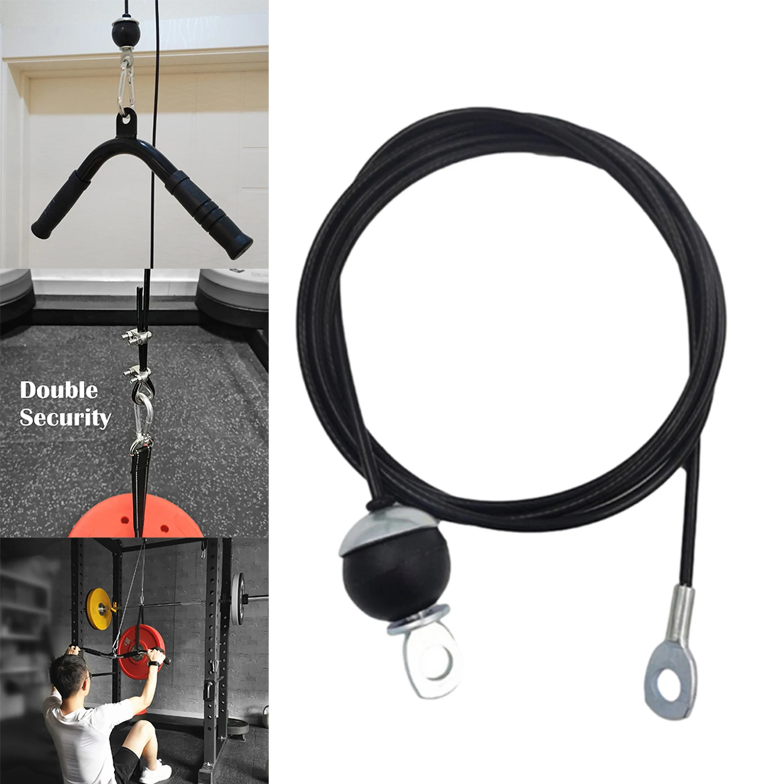 

Heavy Duty Fitness DIY Pulley Cable Triceps Shoulder Strength Training Home
