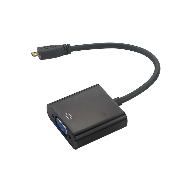 Адаптер Micro HDMI совместимый с VGA аудиокабелем 3 5 мм и USB преобразователем для