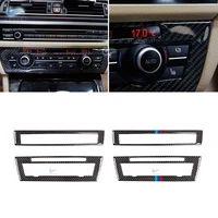 for bmw 5 series f10 2011 2012 2013 2014 2015 2016 2017 carbon fiber front center air conditioning cd control panel cover trim