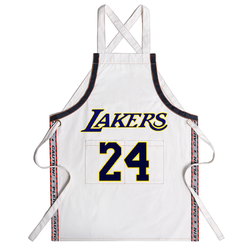 

Fashion Canvas Apron Waterproof And Oil-proof Work Clothes Cute American Waist Men And Women Household Kitchen Custom