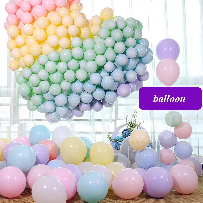 

100 шт., 12-дюймовые пастельные воздушные шары, разноцветные пастельные шарики, для вечерние ринки, свадьбы, в ассортименте