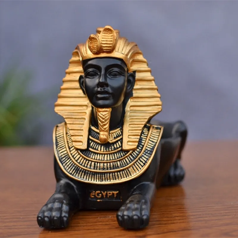 

Ancient Egypt Cat Dog God Ashtray Figurine Animals Art Sculpture Resin Art&Craft Home Decoration statue Creative Gift R972