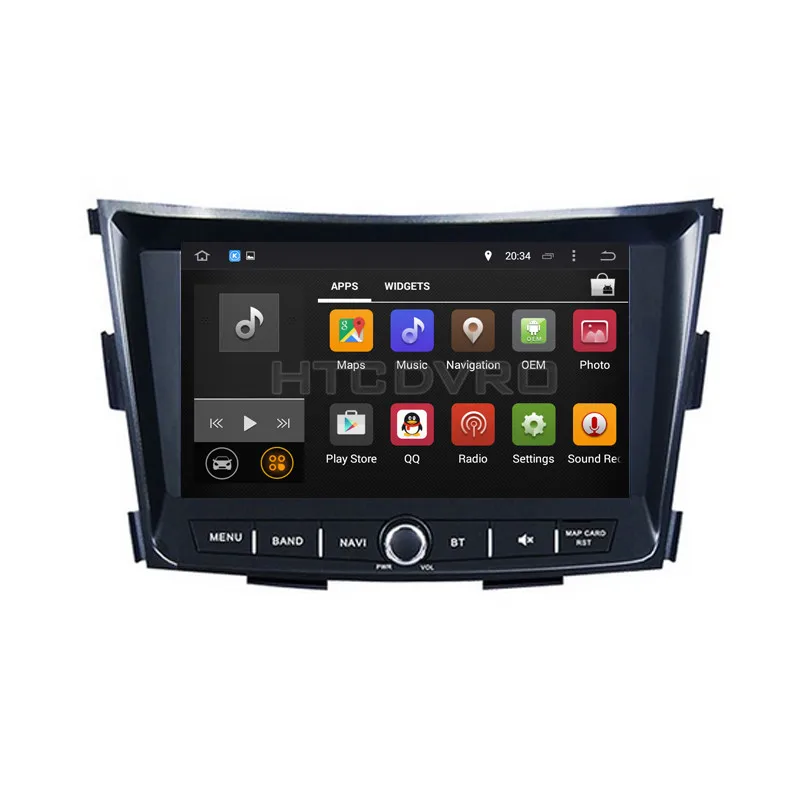 YMODVHT 8 дюймов 4G Восьмиядерный Android 9 0 7 1 автомобильный dvd-плеер для Ssangyong Tivoli 2015-GPS