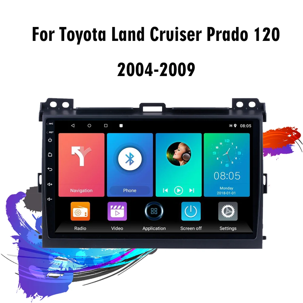 

Автомагнитола easteregg для Toyota LAND CRUISER PRADO 2004- 2009, 2 Din, мультимедийный проигрыватель на Android, навигация, GPS, Авторадио