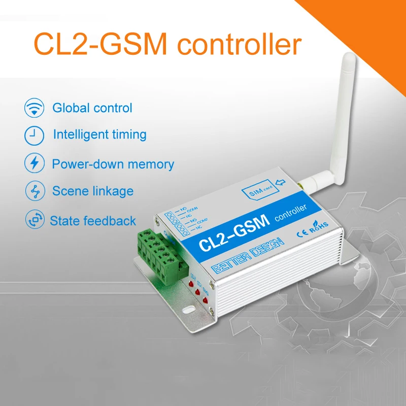 GSM SMS Пульт дистанционного управления умный модуль переключателя CL2-GSM 2-полосный