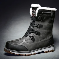 2021 new warm snow boots men plus velvet mens shoes outdoor cold boots waterproof men boots high gang cotton boots big size 48