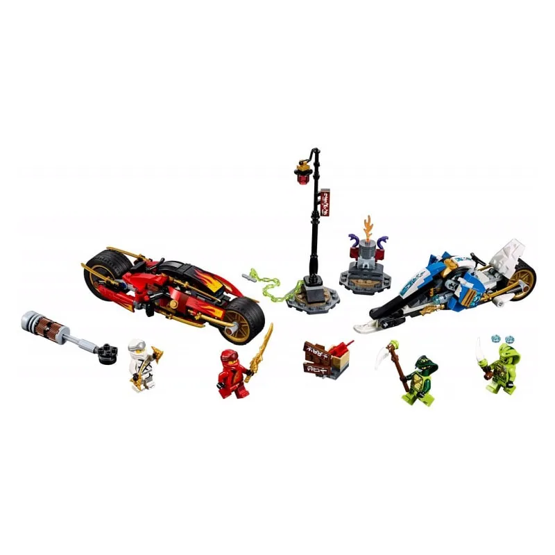 2019 Ninjagoes Kai's Blade Cycle и Zane's снегоход Фигурки Модели Строительные блоки