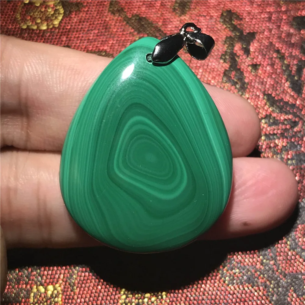 Оригинальные натуральные зелёные малахитовые подвески для женщин леди 35x29x7 мм