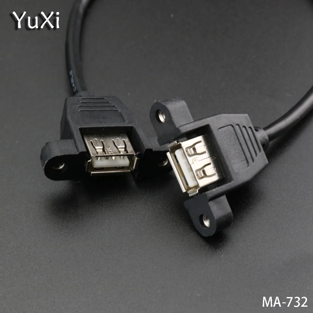 YuXi 1 шт./лот 30 см USB 2 0 гнездо к гнездовой разъем адаптера Панель удлинитель с