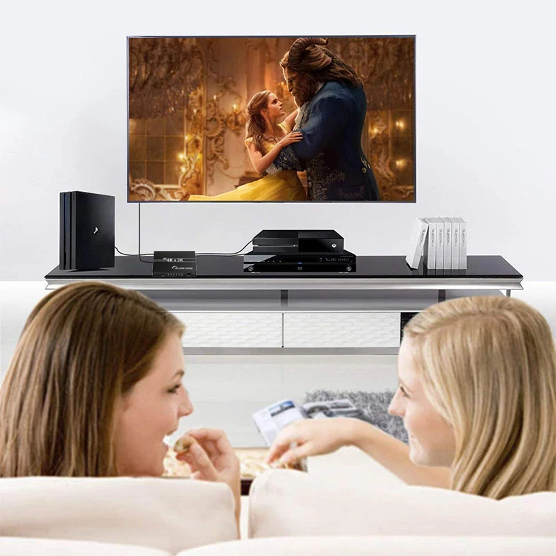 Разветвитель HDMI 1x4 экстрактор Аудио 2. 0 4K переключатель 1 в 4 выхода HD видео