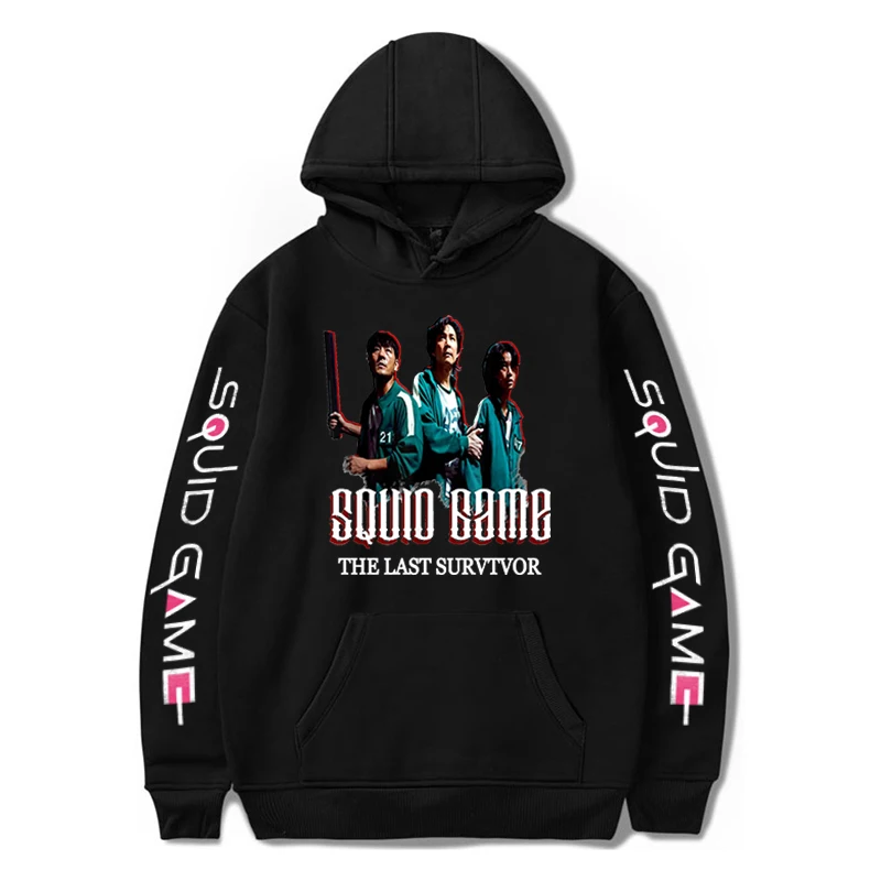

Fashion squid game printed Hoodie casual wear Harajuku Korean squid game Hoodie Street dress large Sweatshirt women's Gothic