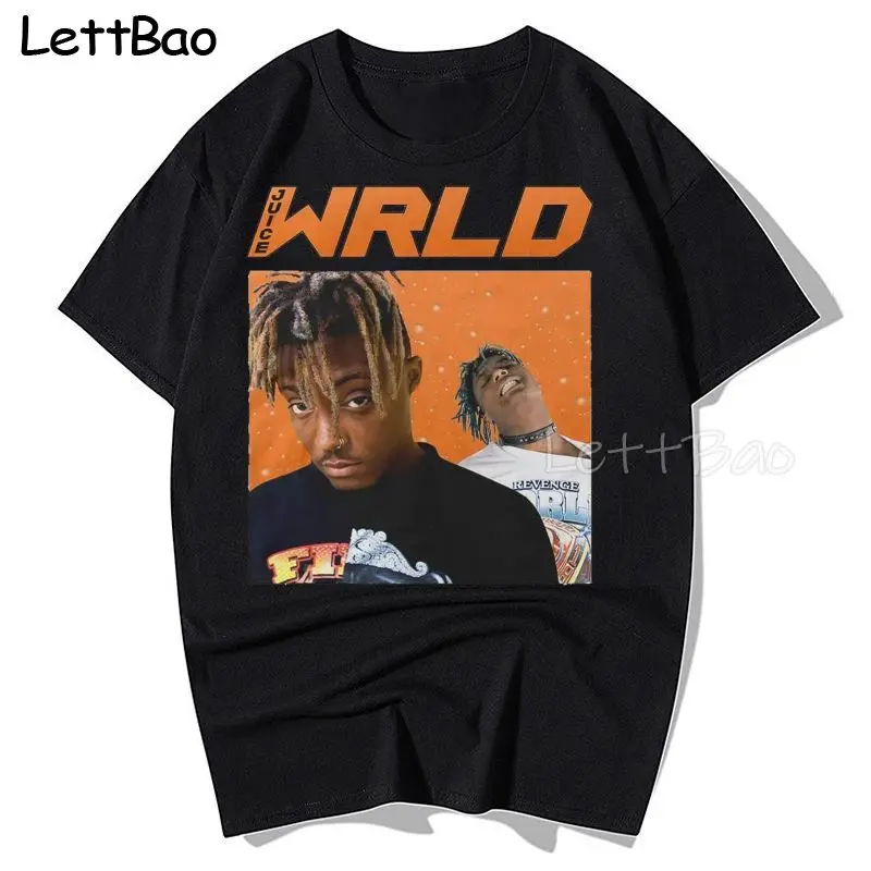 

Hip Hop Singer Respect Juice WRLD Print T Shirt Men Streetwear Swag Fashion Unisex Tops Rapper Fan Club Men's Harajuku T-shirt