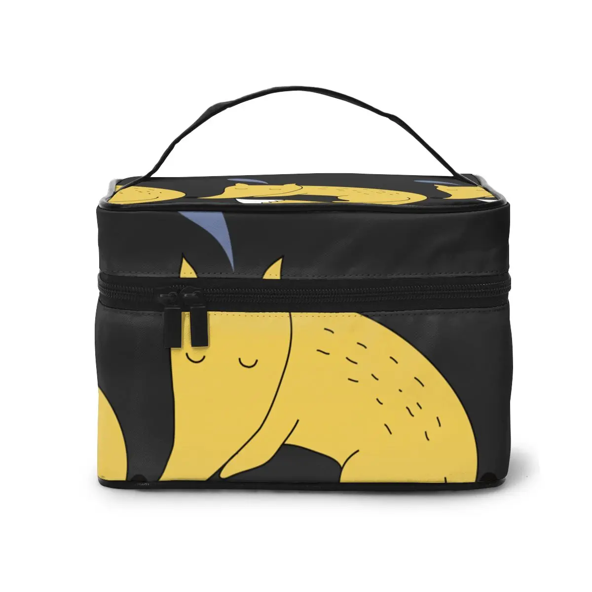 

Multifunction travel Cosmetic Bag Neceser Women Baby Fox Woodland Animals Creatures Makeup Bags Make up Cases