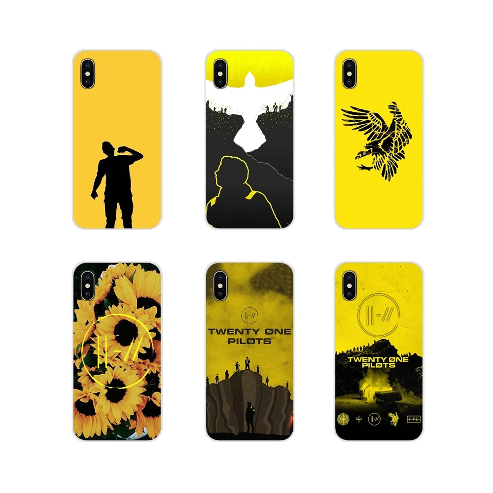 Желтый силиконовый чехол Twenty One Pilots для Huawei G7 G8 P8 P9 P10 P20 P30 Lite Mini Pro P Smart Plus 2017 2018