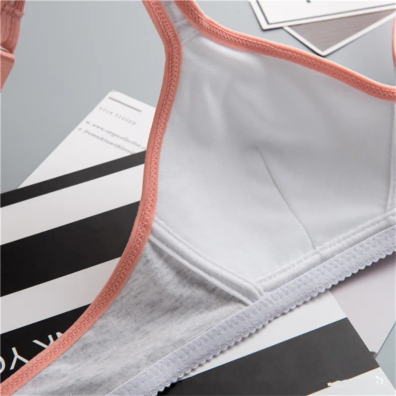 Детские тренировочные бюстгальтеры для девочек хлопковое нижнее белье без