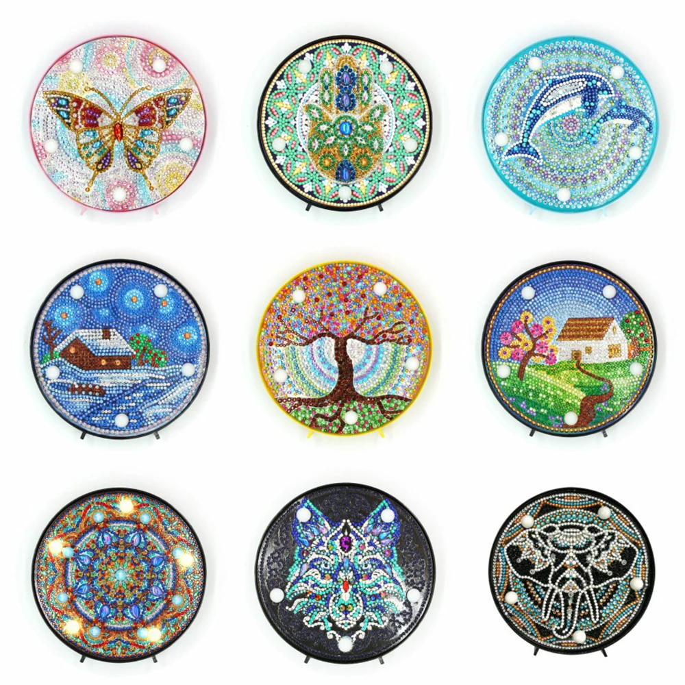 EverShine светильник ка алмазная вышивка пейзаж рукоделие лампа живопись Мультяшные