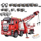 T4007 5030 шт. Moc высокотехнологичный 8x8 дорожный спасательный грузовик кран Электрический пульт дистанционного управления сборка DIY Кирпичи Строительные блоки игрушки для взрослых