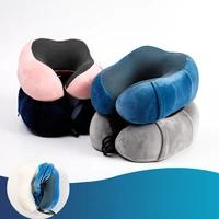 u shaped memory foam neck pillows magnetic fabric soft slow rebound space airplane travel pillow neck cervical healthcare pillow