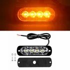 4 светодиода сигнасветильник s мигает восстановление решетки поломка 24 В светодиодные фары для грузовиков светильник s светодиодный стробоскосветильник для прицепа s аварийсветильник 12-24 В