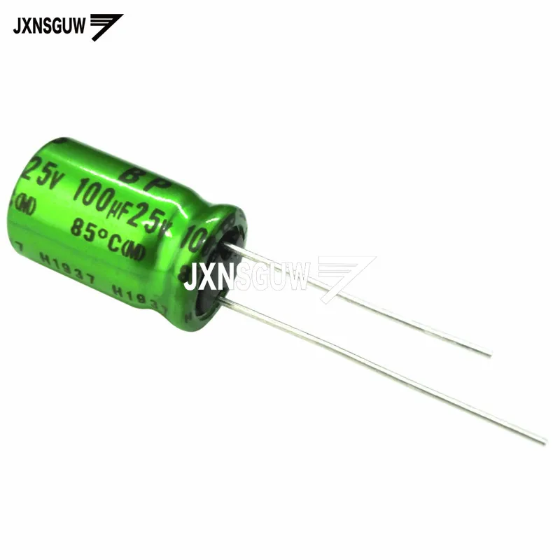 

10PCS NICHICON MUSE BP 25V100UF 10X16MM green Non Polar Audio Electrolytic capacitor ES 100UF 25V MUSE-BP 100uF/25v