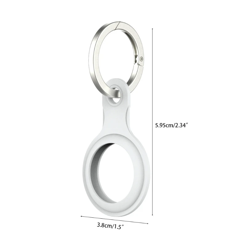 

Protective Cover Silicone Case for AirTags Location Tracker, Smart Accessories Protector with Anti-lost Hanging Buckle