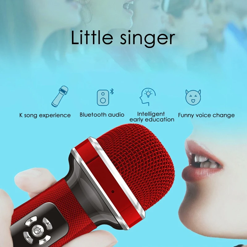 Беспроводной микрофон детский для записи пения караоке детей и взрослых |