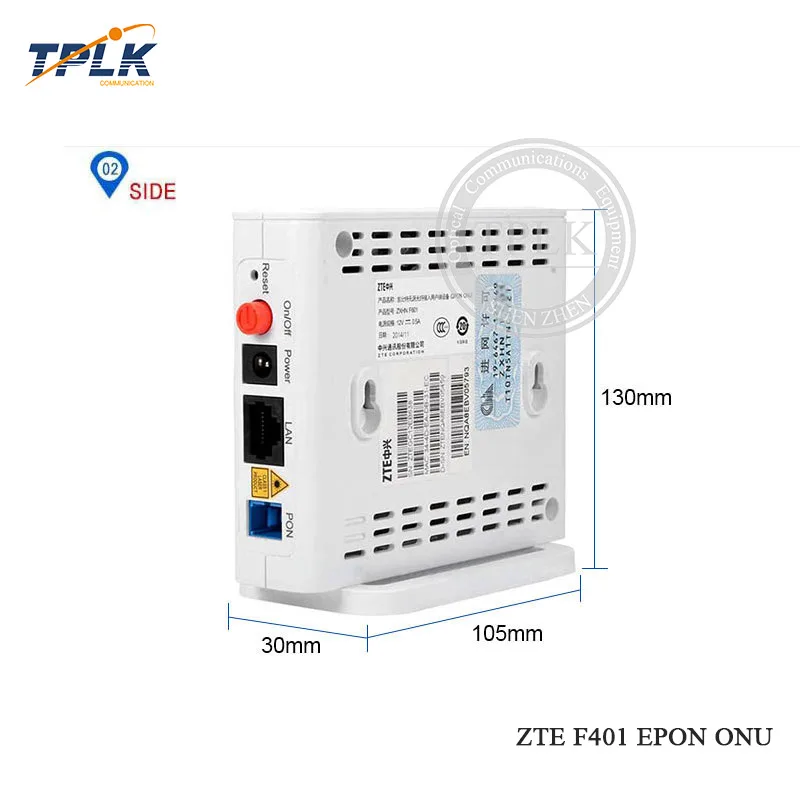10Pcs New ZTE F401 ONT EPON ONU Optical Fiber Router With 1GE Network Port English Firmware FTTH Optic Terminal | Мобильные телефоны