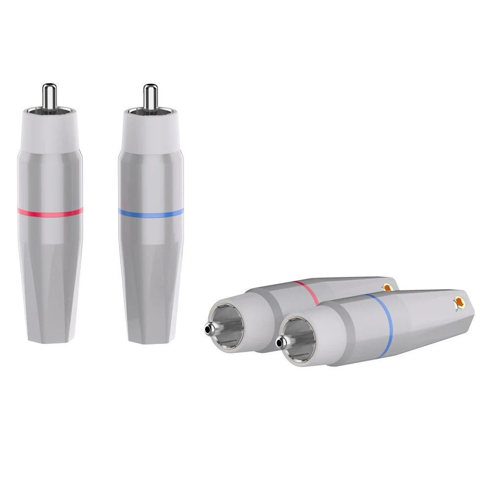 Monosaudio R200 99.998% Pure Copper Rhodium/Gold Plated Audio Connector Signal Input Output RCA Terminal Amplifier CD TV plug