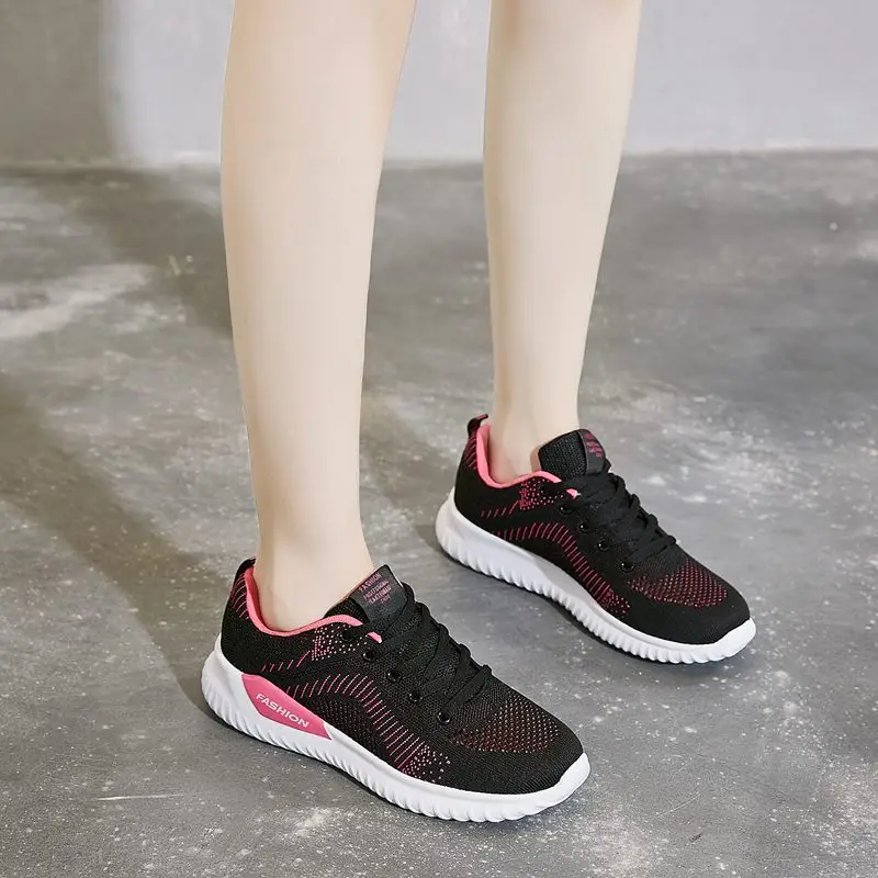 

2021 Women Sneakers Fashion Running Shoes light White Sneakers Summer knitted Vulcanized Shoes Women Trainers Tenis Feminino
